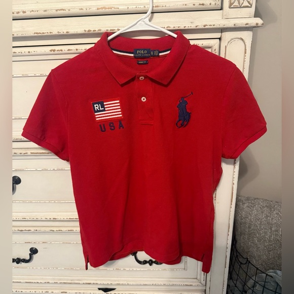 Polo Ralph Lauren Other - Polo Ralph Lauren Red Big Pony polo Boys Size XL